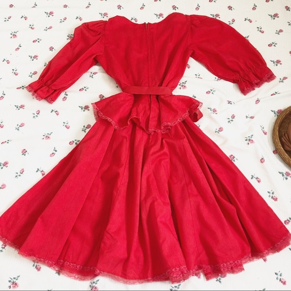 { S O L D } 💔 | red square dancing dress - Picture 7 of 8